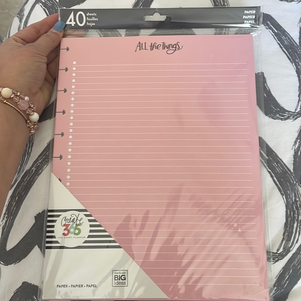 The Happy Planner BIG Planner Filler paper.